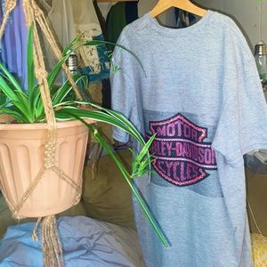Bedazzled Harley Davidson Tee